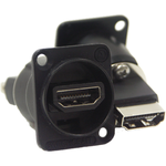 Conn HDMI Adapter F/F 19/19 POS ST Panel Mount 1/1 Port