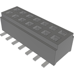 Conn Micro Socket Strip SKT 14 POS 1mm Solder ST Top Entry SMD T/R