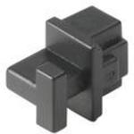 Connector Accessories Protective Cap Straight Thermoplastic Rubber Black
