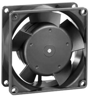 ebm-papst-8312M Souffleurs et ventilateurs DC Fan Axial Ball Bearing 12V 6V to 15V 28.3CFM 34dB 80 X 80 X 32mm Middle Speed