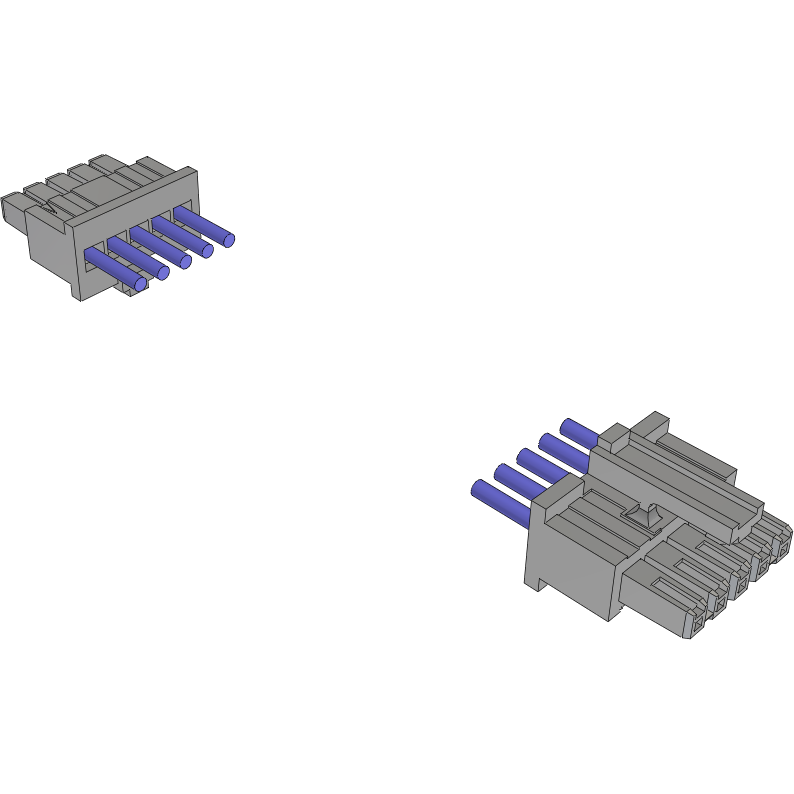 Samtec-MMSS-05-20-L-06.00-D-KLDS Cable Assembly AC Power Cable Assembly 0.152m Power to Power 5 to 5 POS SKT-SKT Crimp-Crimp 20AWG