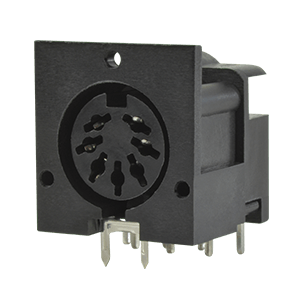 Same Sky (formerly CUI Devices)-SDS-70J Conector circular Conn Circular DIN SKT 7 POS Solder RA Thru-Hole 7 Terminal 1 Port