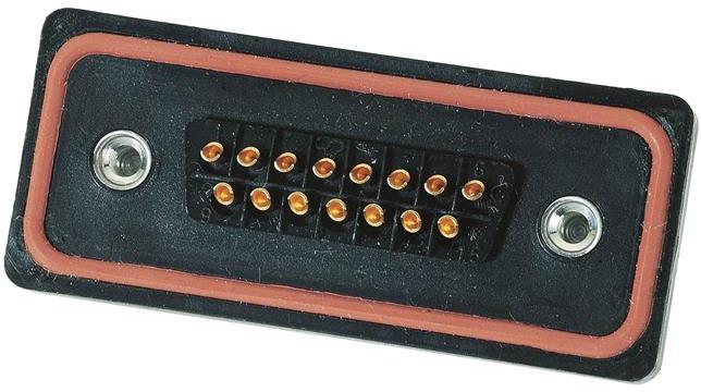 HARTING-09677098715 Steckverbinder, D-Sub Conn D-Sub F 9 POS Solder Cup ST Panel Mount 9 Terminal 1 Port