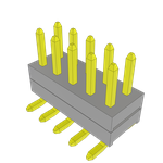 Conn Board Stacker HDR 10 POS 2mm Solder ST Top Entry SMD Tube