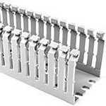 HellermannTyton-184-24004 配线槽 High Density Slotted Duct - 2 X 3 Non-Adhesive, PVC, Gray, 120 / Carton