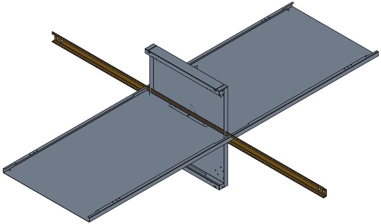 Hammond Manufacturing-REFK1907724LG1 Kästen, Gehäuse und Gestelle Light Gray Steel DIN Rail Desktop Rack Cabinet