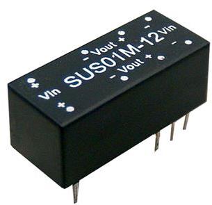 MEAN WELL-SUS01L-05 DC to DC Converter and Switching Regulator Module Module DC-DC 5VIN 1-OUT 5V 0.2A 1W 8-Pin DIP Tube