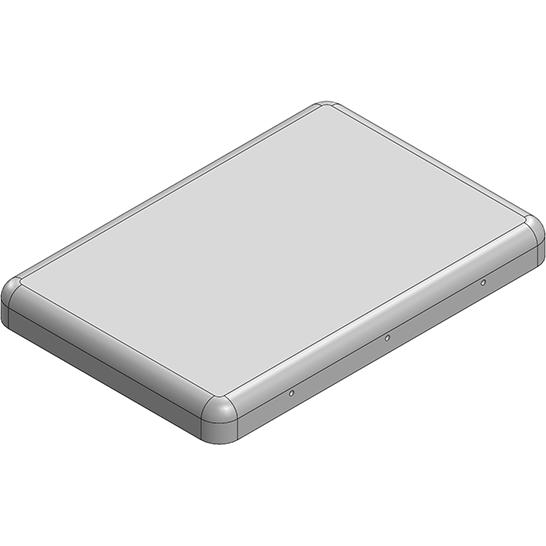 Masach Tech-MS345-10C-NS null 35.1 x 23.9 x 3.3mm Two-piece Drawn-Seamless RF Shield/EMI Shield COVER (Nickel-Silver)