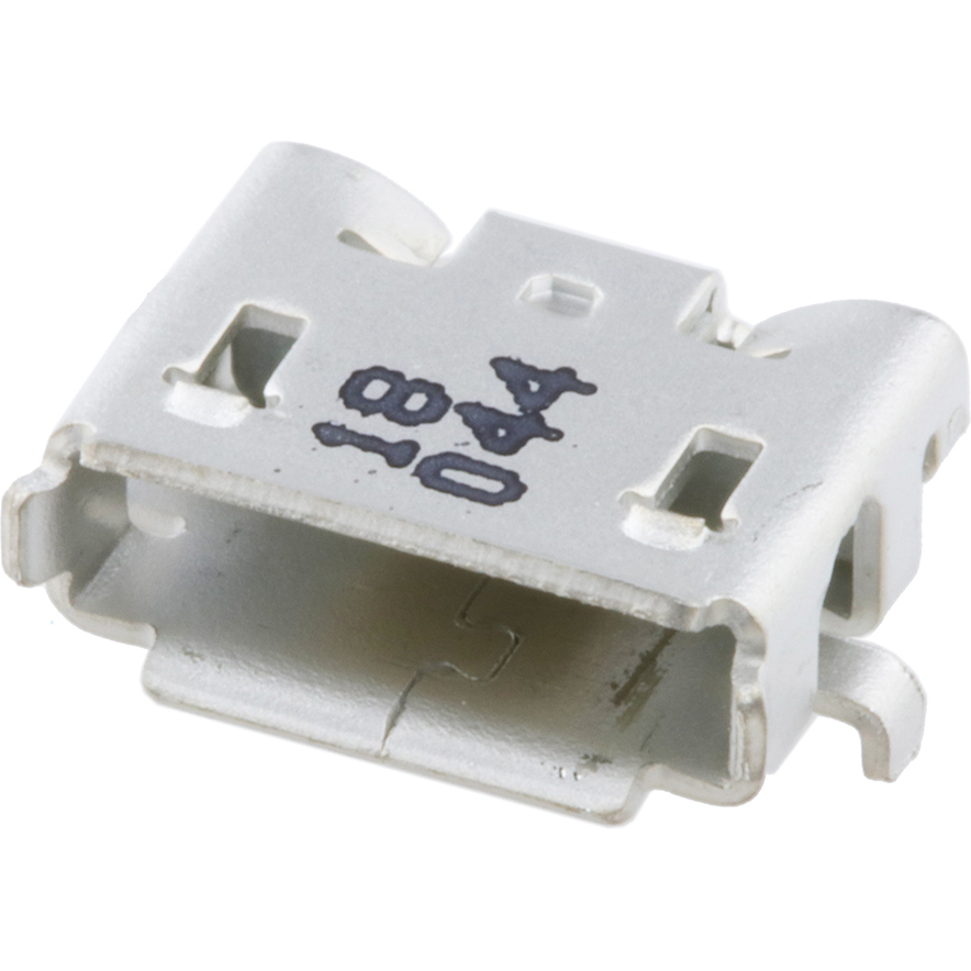 Molex-475891001 Connector USB Conn Micro USB 2.0 Type AB RCP 5 POS 0.65mm Solder RA SMD 5 Terminal 1 Port Micro-USB T/R