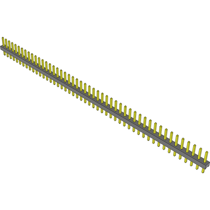 Samtec-TMM-148-03-G-S Steckverbinderleisten und Leiterplattenbuchsen Conn Unshrouded Header HDR 48 POS 2mm Solder ST Top Entry Thru-Hole Bulk