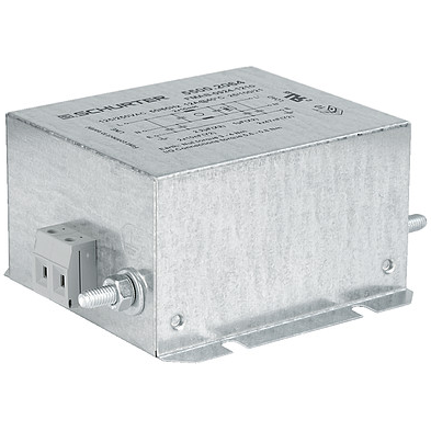 SCHURTER-5500.2064 Filtros de suministro Power Line Filter 50Hz/60Hz 12A 250VAC Terminal Block Flange Mount