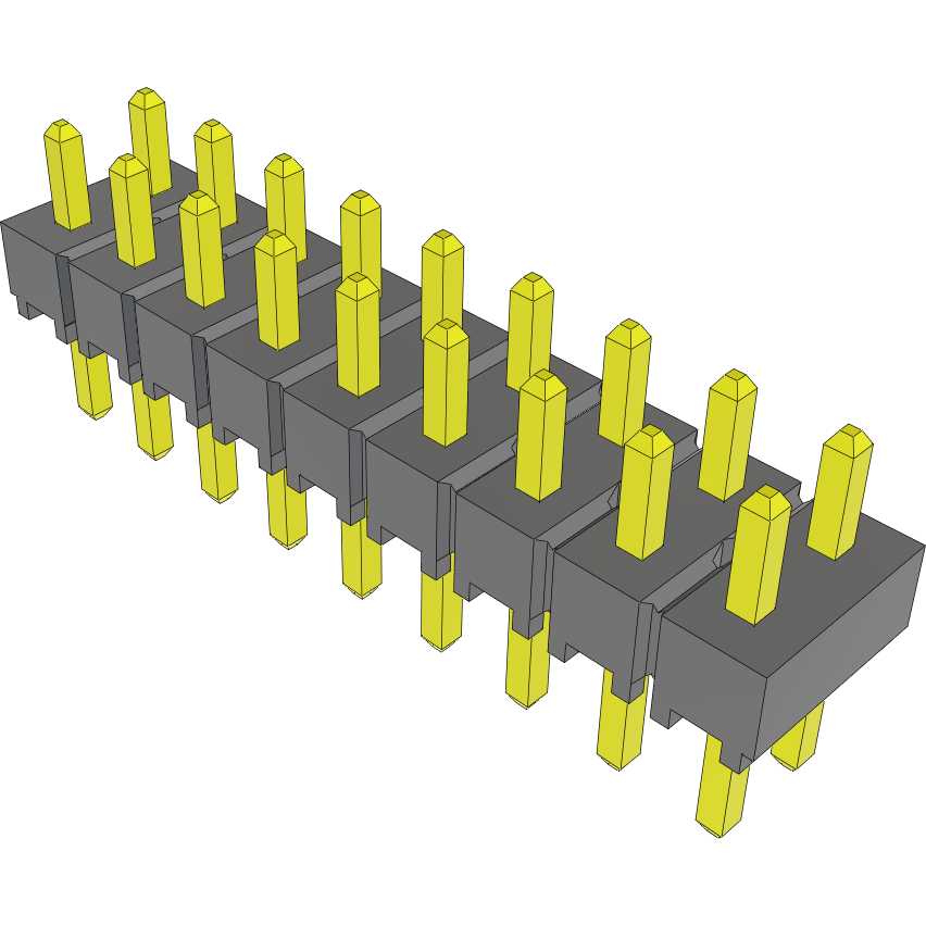 Samtec-TSW-109-05-F-D Piastre connettori e prese PCB Conn Unshrouded Header HDR 18 POS 2.54mm Solder ST Top Entry Thru-Hole Bulk