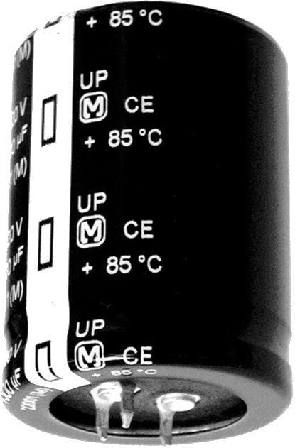 Panasonic-ECO-S2AP102CA Capacitor de aluminio Cap Aluminum Lytic 1000uF 100V 20% (25 X 25mm) Snap-In 10mm 0.216 Ohm 1.96A 3000h 85°C Bulk