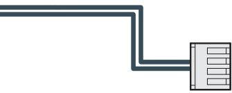 SANYO DENKI-PBC6P0010A Cable Assembly DC Power Amplifier DC Power Assembly Cable, 1m