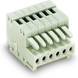 WAGO-733-112 Bloques terminales del conector Conn Terminal Block F 12 POS 2.5mm ST Cable Mount 4A Box