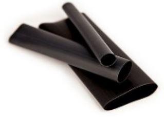 3M-EPS200-3/8-48"-BLACK-125 PCS Ajuste de calor Heat Shrink Tubing ST Polyolefin Black Thin