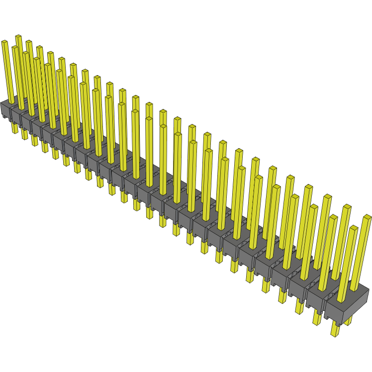 Samtec-MTSW-125-22-T-D-415 Piastre connettori e prese PCB Conn Unshrouded Header HDR 50 POS 2.54mm Solder ST Top Entry Thru-Hole Bulk