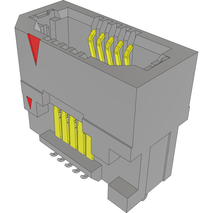 Samtec-ERF8-005-09.0-L-DV-TR Embases de raccordement et réceptacles PCB Conn Board to Board SKT 10 POS 0.8mm Solder ST SMD T/R
