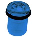 Circular Optical Lens Blue Polycarbonate