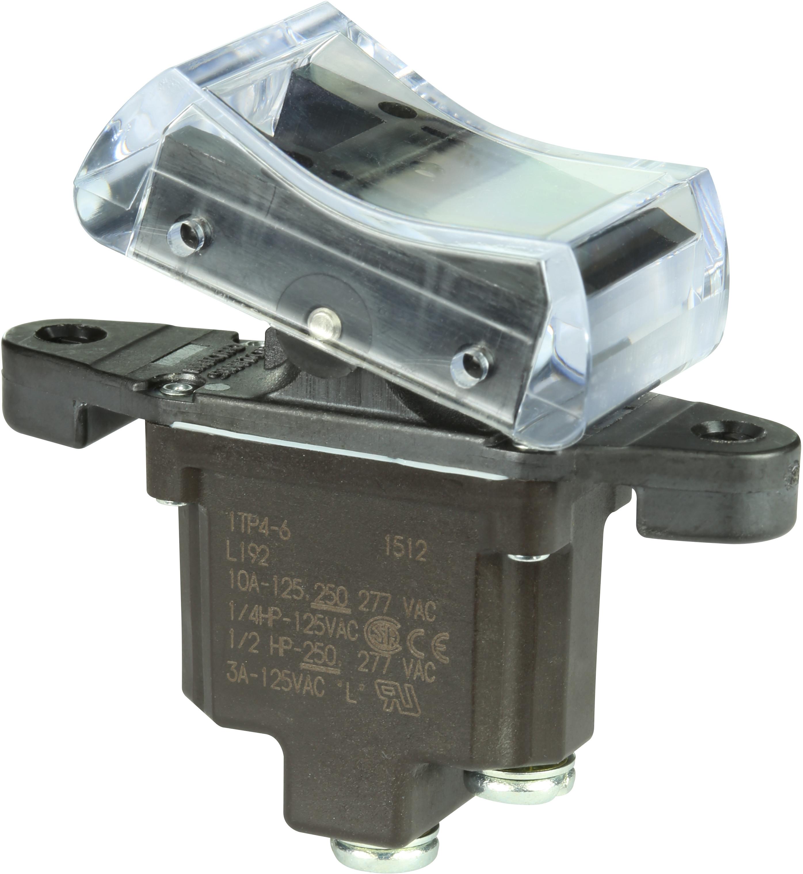 Honeywell-1TP4-6 Switch Rocker Switch Rocker (ON) OFF SPST Screw Rocker 10A 277VAC 250VDC 372.85VA