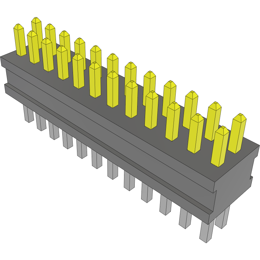 Samtec-FTSH-112-02-F-D Embases de raccordement et réceptacles PCB Conn Unshrouded Header HDR 24 POS 1.27mm Solder ST Top Entry Thru-Hole Tube