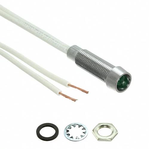 Visual Communications-L79D-G125-W Panel Mount Indicators Panel Mount Indicator Round 5/16" LED 125V Wire Green