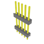 Conn Board Stacker HDR 5 POS 2.54mm Solder ST Top Entry Thru-Hole Bulk