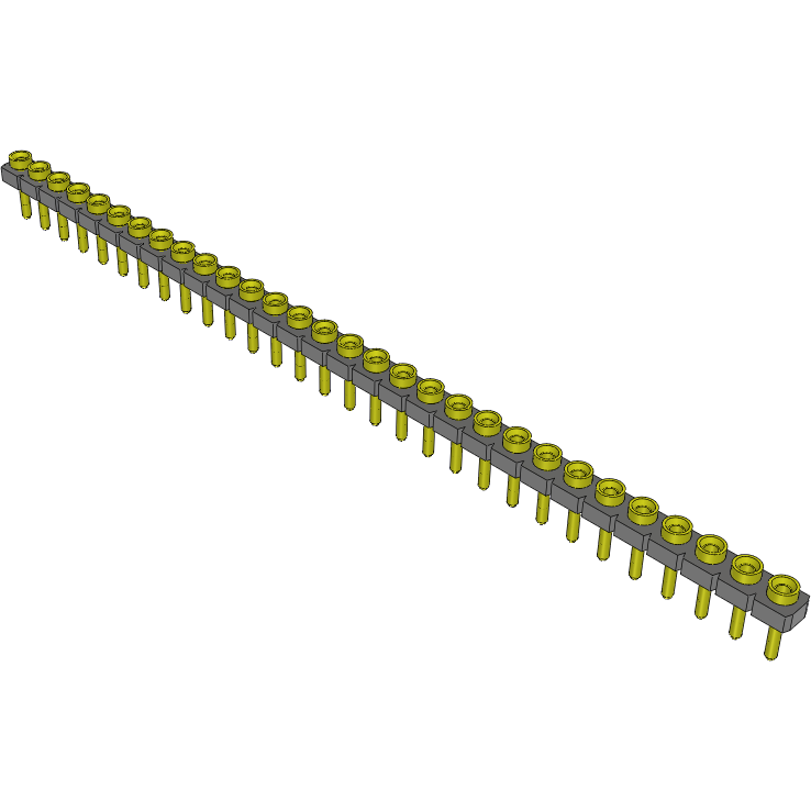 Samtec-SL-130-T-10 Steckverbinderleisten und Leiterplattenbuchsen Conn Socket Strip SKT 30 POS 2.54mm Solder ST Top Entry Thru-Hole Bulk