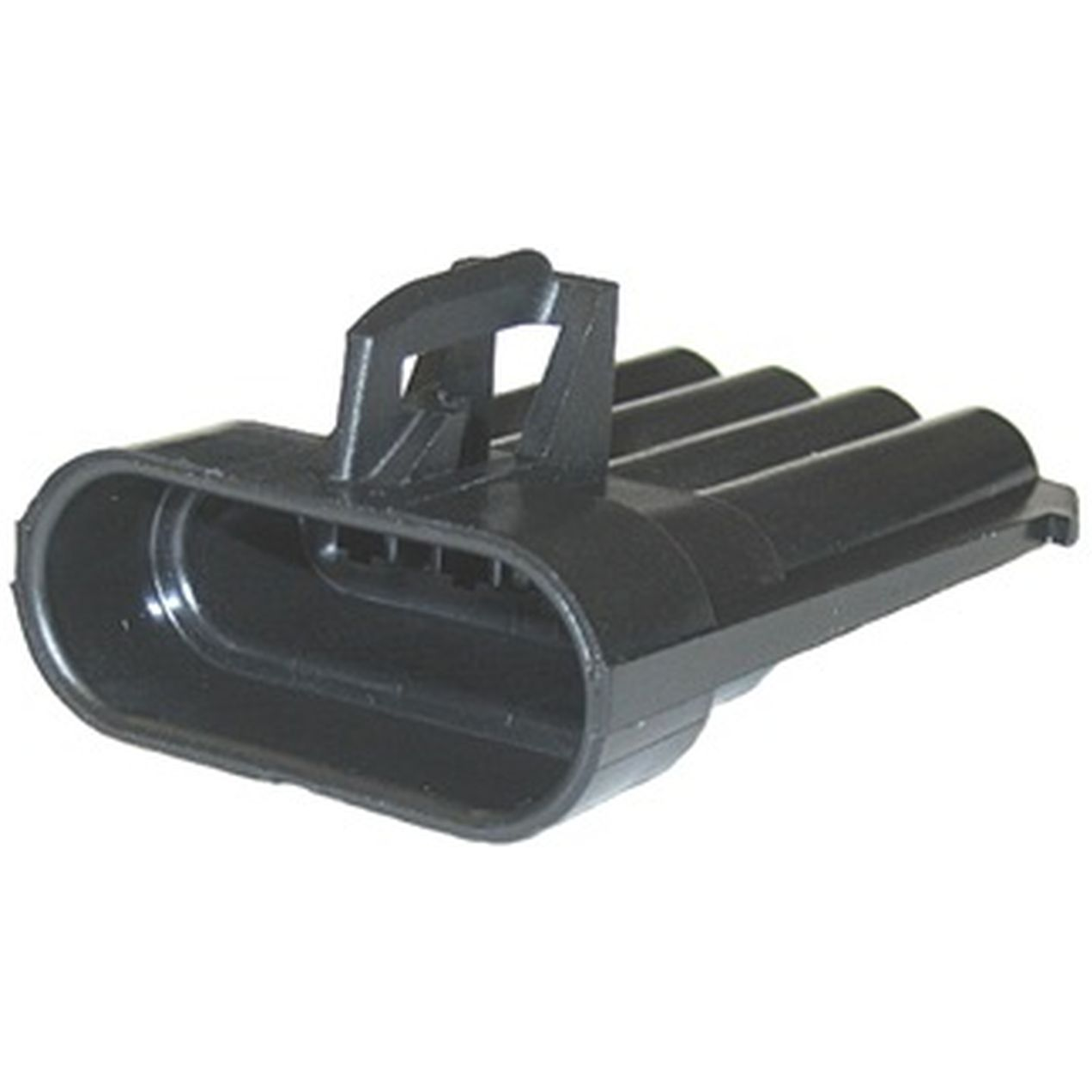 Delphi-12162102 Einzeladersteckverbinder, Gehäuse Conn Housing M 4 POS Crimp ST Cable Mount Black