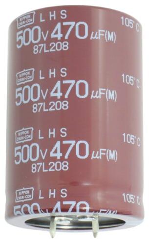 United Chemi Con-ELHS451VSN271MP50S Kondensator, Aluminium Cap Aluminum Lytic 270uF 450V 20% (22 X 50mm) Snap-In 10mm 1.33A 5000h 105°C