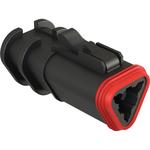 Conn Housing PL 3 POS Crimp ST Cable Mount Black