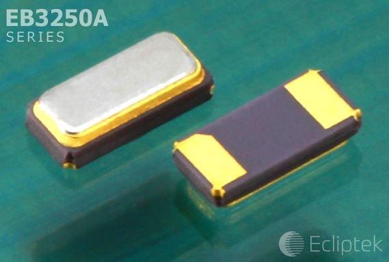 Ecliptek-EB3250AYA08-16.000M TR Quarze Crystal Resonator 16MHz ±30ppm (Tol) ±50ppm (Stability) 8pF FUND 50Ohm Automotive AEC-Q200 2-Pin CSMD T/R