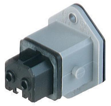Belden-STAKEI 2 电源连接器 Connector Power, F 2Power/1Ground POS 6.6mm Screw ST Flange Mount