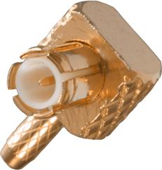 Cinch Connectivity Solutions-133-3402-101 Connector RF Conn MCX 0Hz to 6GHz 50Ohm Crimp RA Cable Mount PL Gold