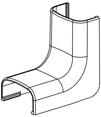 Panduit-ICF5WH-IB-E Kabelzubehör Cable Accessories Inside Corner Fitting Acrylonitrile Butadiene Styrene White