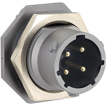 Eaton-UT0X712D4S32 Steckverbinder, rund Conn Circular SKT 4 POS Solder ST Jam Nut 4 Terminal 1 Port