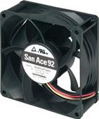 SANYO DENKI-9GV0948P1H03 Blowers and Fans DC Fan Axial Ball Bearing 48V 40.8V to 55.2V 178CFM 64dB 92 X 92 X 38mm