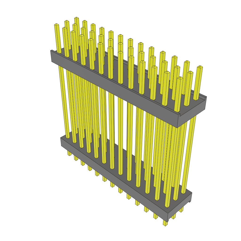 Samtec-ZW-13-19-L-T-989-118 Connector Headers and PCB Receptacles Conn Board Stacker HDR 39 POS 2.54mm Solder ST Thru-Hole Bulk