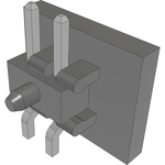 Conn Unshrouded Header HDR 2 POS 2mm Solder RA Side Entry SMD T/R