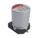 KEMET Corporation-A769MS107M1JLAS018 Aluminium-Polymer-Kondensator Cap Aluminum Polymer 100uF 63VDC 20%( 10 X 12.2mm) SMD 0.018 Ohm 2.7A 2000h 125°C T/R Automotive AEC-Q200