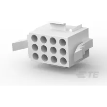 TE Connectivity-1-480275-0 Einzeladersteckverbinder, Gehäuse Conn Housing PL 12 POS 6.09mm Crimp ST Panel Mount Natural Bag