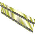 Conn Board Stacker HDR 36 POS 2.54mm Solder ST Top Entry Thru-Hole Bulk