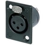 Neutrik Group-NC3FP-BAG-1 Raccordement audio et vidéo Conn XLR Connector F 3 POS Solder Cup ST Panel Mount 3 Terminal 1 Port