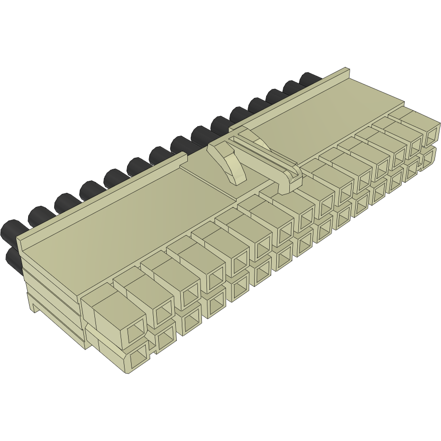 Samtec-PMSD-15-16-K-24.00-S Cable Assembly AC Power Cable Assembly 0.609m Power 30 POS SKT Crimp 16AWG