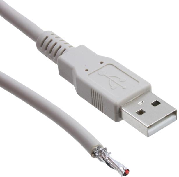 CnC Tech, LLC-102-1023-BE-00200 USB Kabelbaugruppen Cable Assembly USB 2m USB 4 POS M 24-28AWG