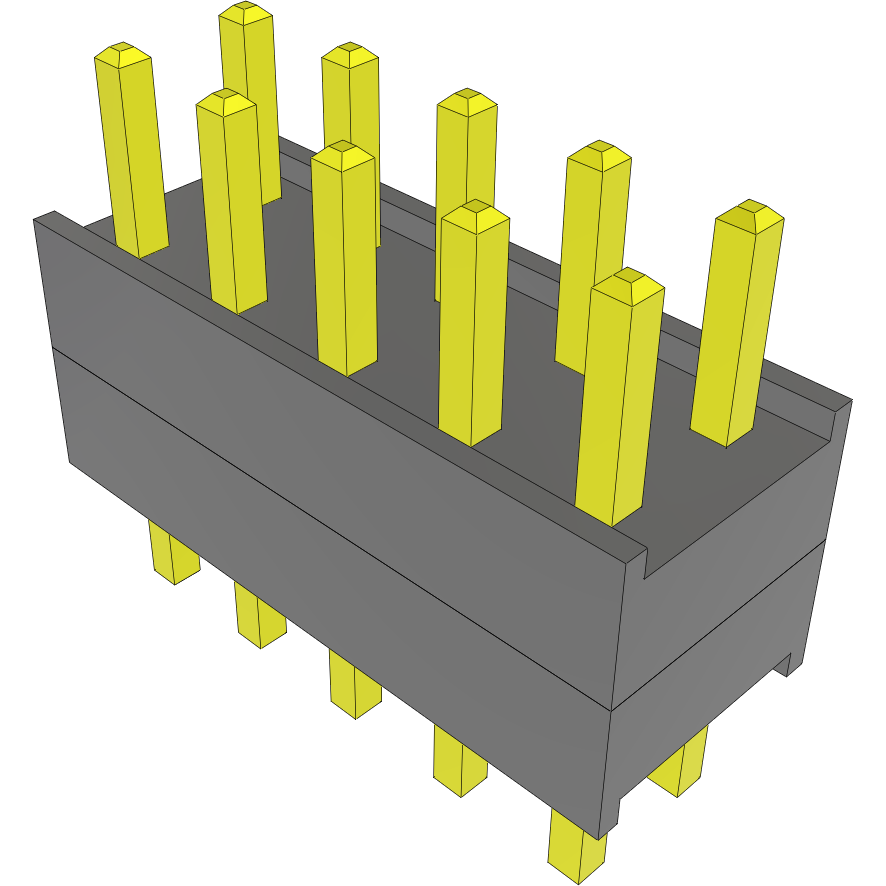 Samtec-SSW-105-01-L-D Connector Headers and PCB Receptacles Conn Socket Strip SKT 10 POS 2.54mm Solder ST Top Entry Thru-Hole Bulk
