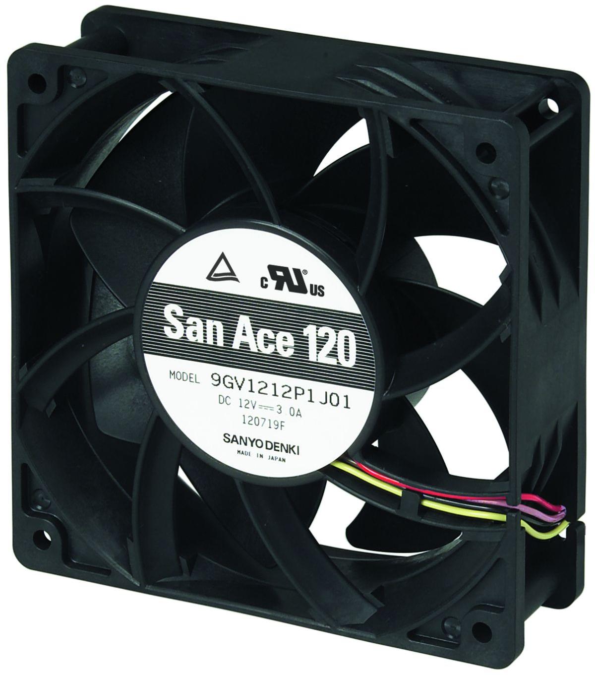 SANYO DENKI-9GV1248J102 排风机和风扇 DC Axial Fan 120x120x38mm, 48V