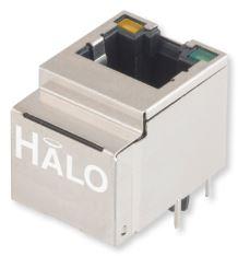 HALO Electronics-HFJV1-1G01-L12RL Connettore telefono e telecomunicazione Conn RJ-45 RCP 8 POS 1.27mm Solder ST Thru-Hole 14 Terminal 1 Port