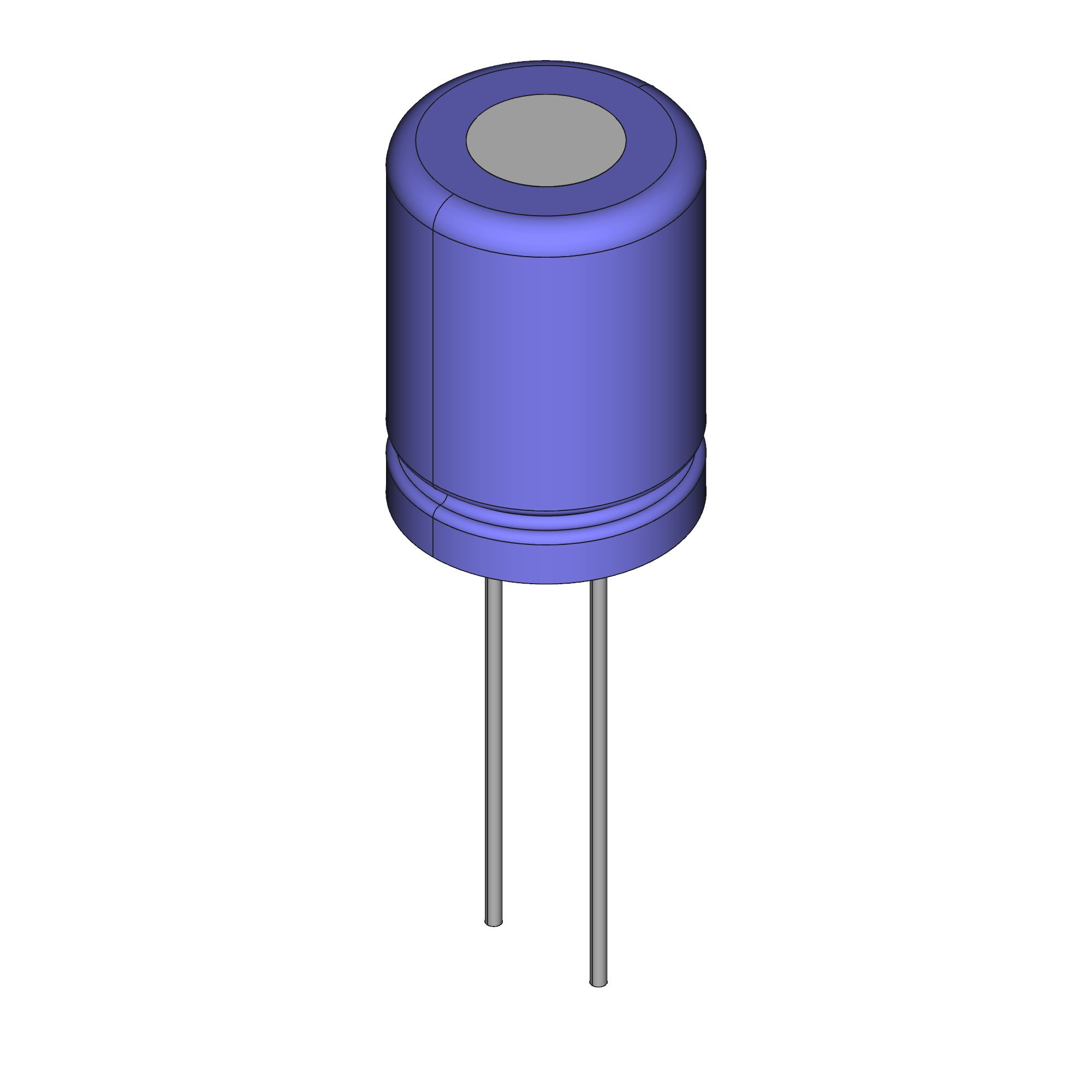 Nichicon-UPA0J102MPD6 Kondensator, Aluminium Cap Aluminum Lytic 1000uF 6.3V 20% (10 X 12.5mm) Radial 5mm 0.9A 4000h 105°C Bulk Automotive AEC-Q200