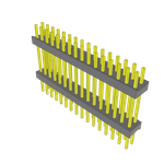 Conn Board Stacker HDR 32 POS 2.54mm Solder ST Top Entry Thru-Hole Bulk
